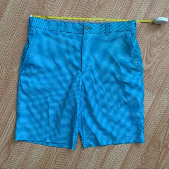 Walter Hagen Men's Perfect 11 Performance Golf Shorts Size 34 Blue Green Print - Picture 3 of 12